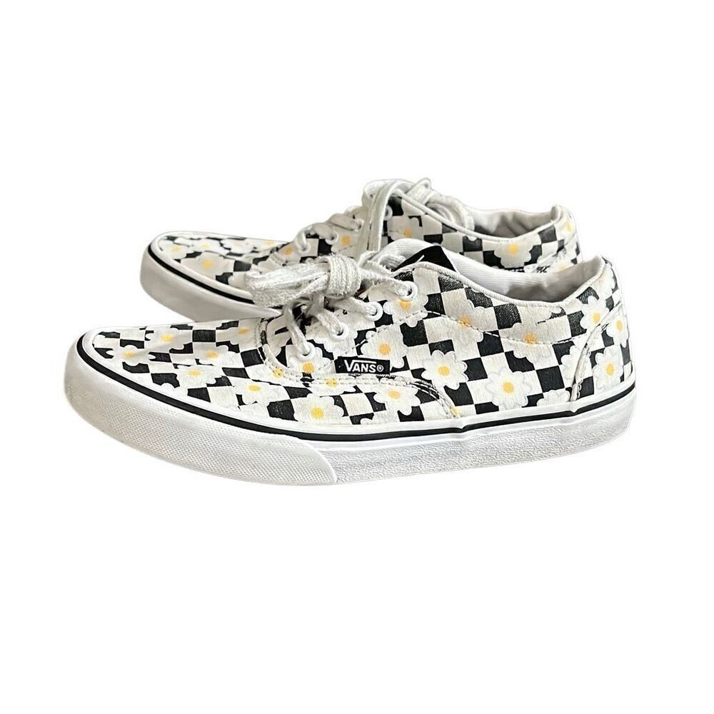 Girls Daisy Print Vans - Picture 3 of 9